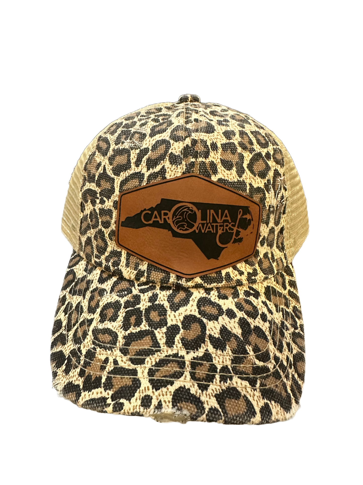 Ladies Leather Patch Hat