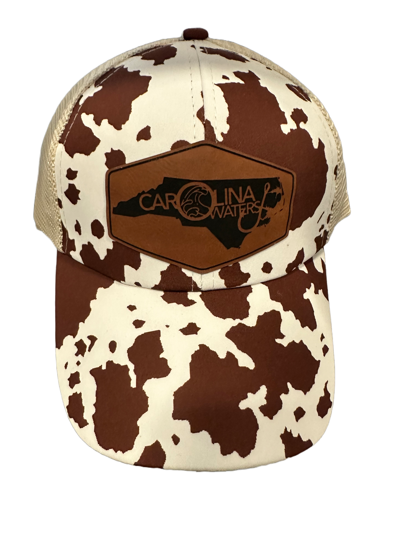Ladies Leather Patch Hat