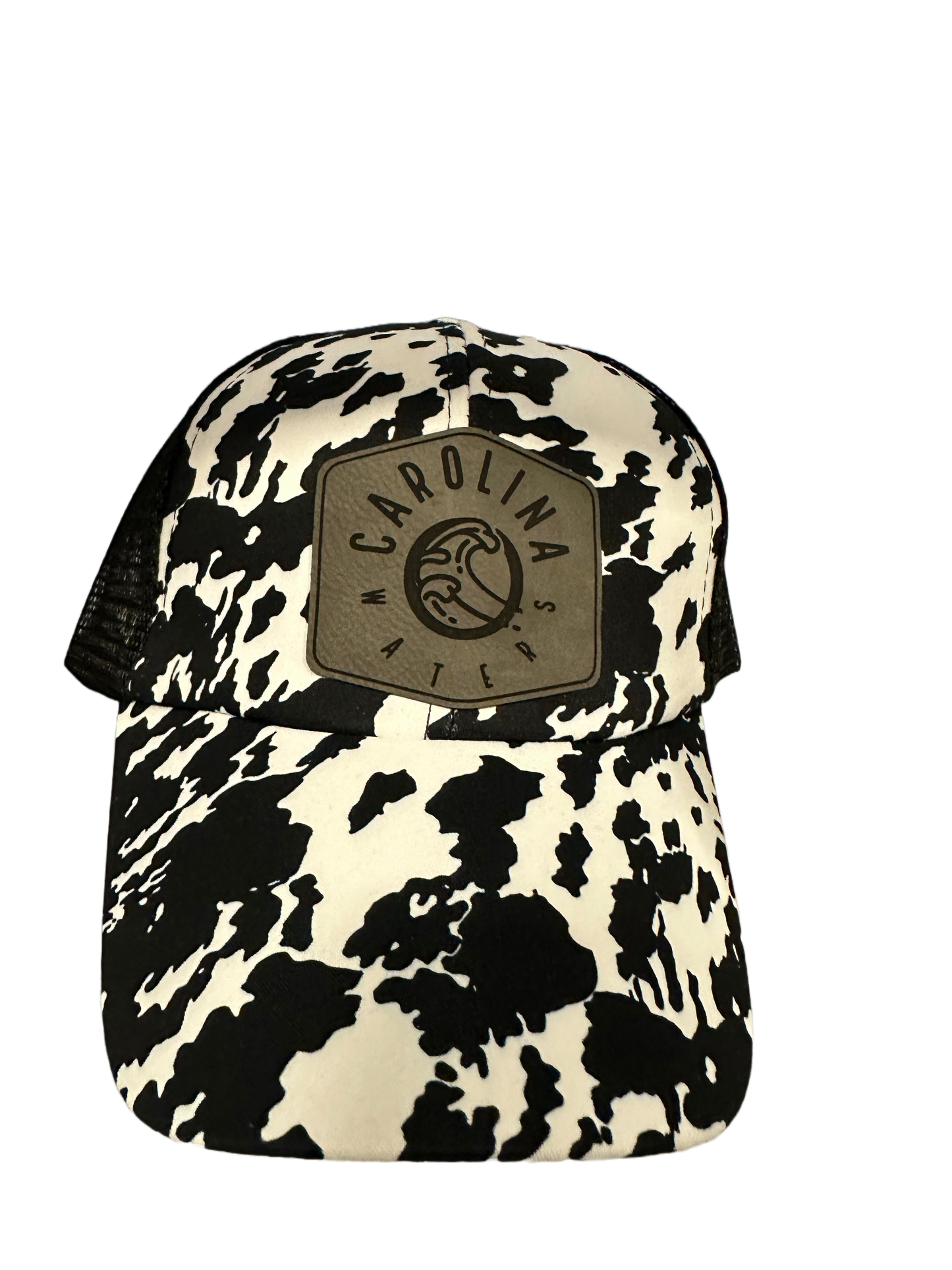 Ladies Leather Patch Hat