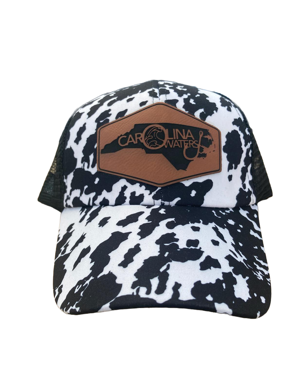Ladies Leather Patch Hat