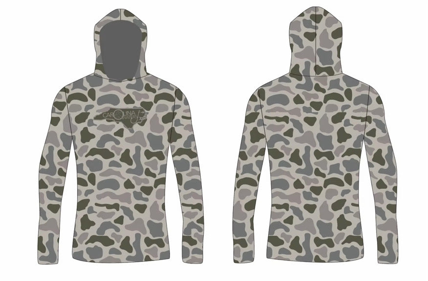 Green/Grey Duck Camo Performance Hoodie