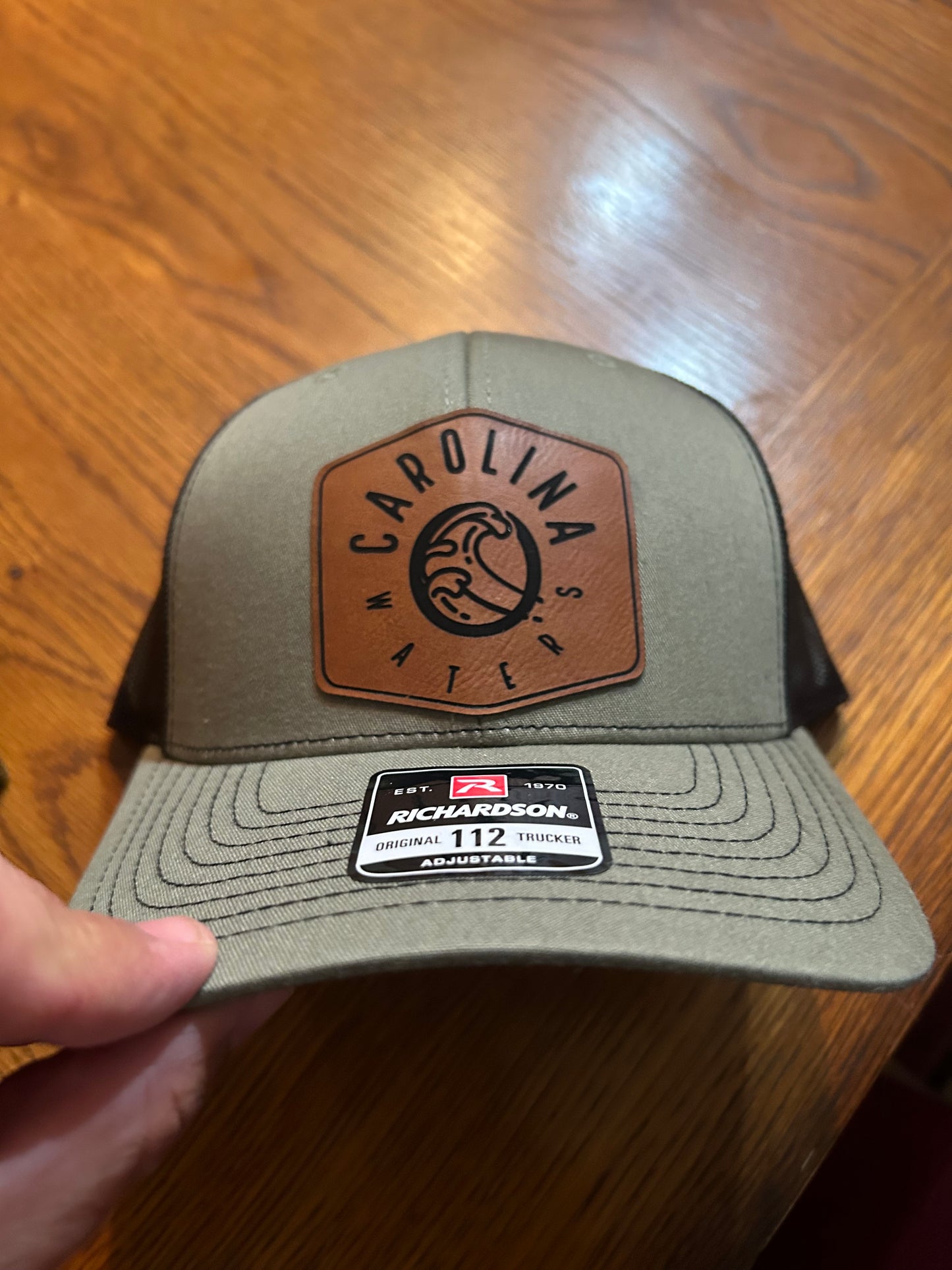 Men's Leather Patch Hat